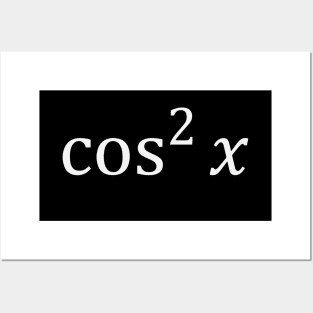 Math Couple Cosine Squared (White) Posters and Art